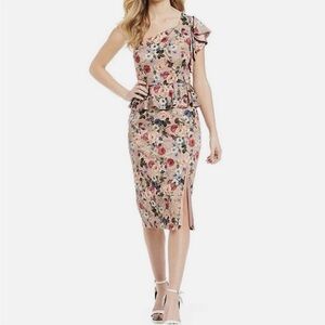 ✨4 for $20✨ NWT - Gianni Bini Pink Floral One-Shoulder Dress